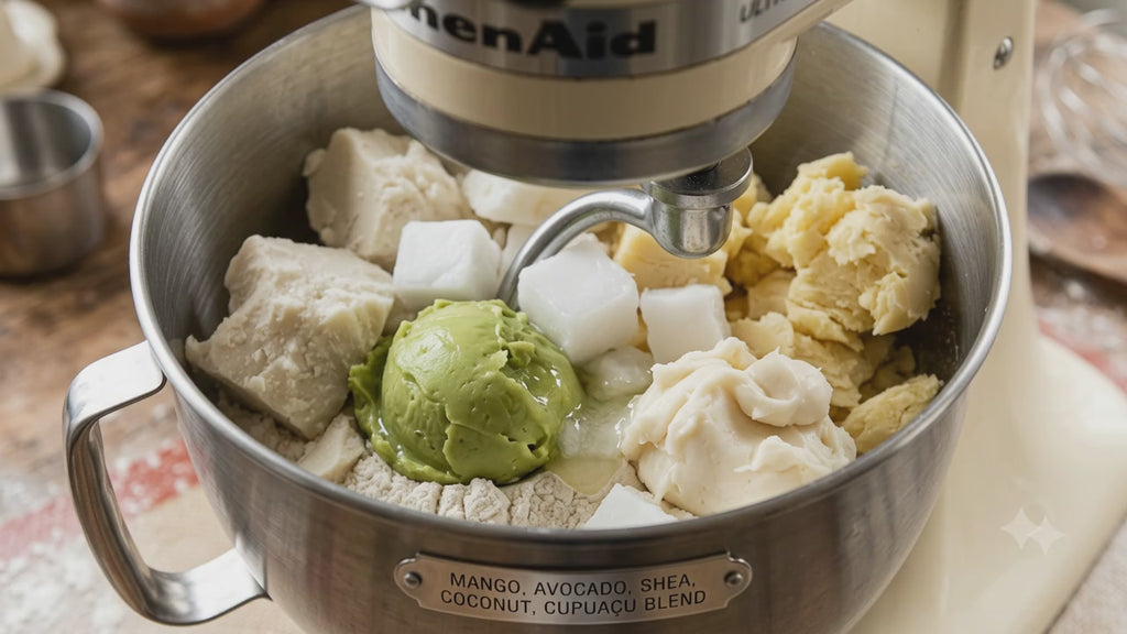 Coconut shavings, moisturizing body nectar