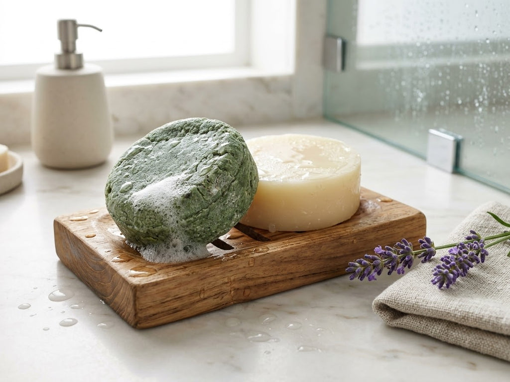Rosemary and caffeine root Energizer shampoo and conditioner bars