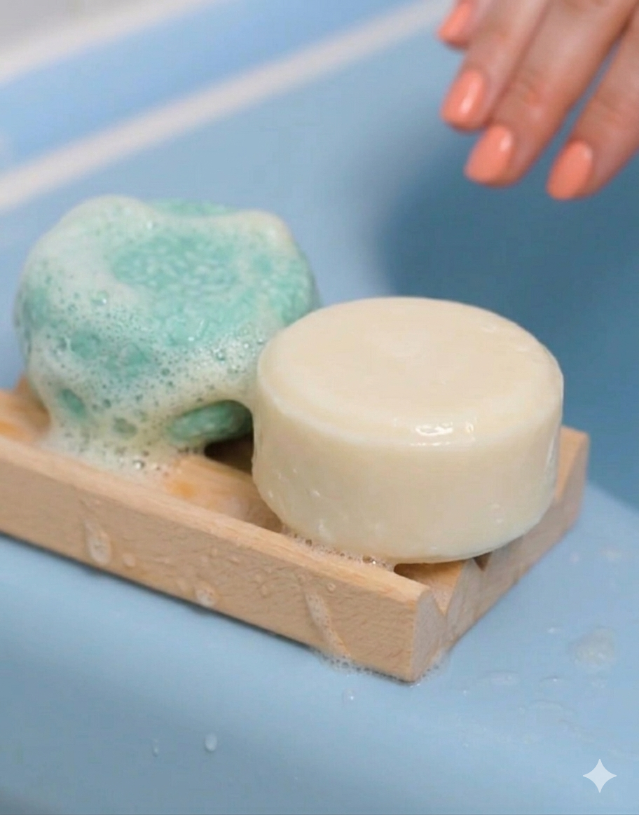 Organic shampoo conditioner bars aquamarine dreams