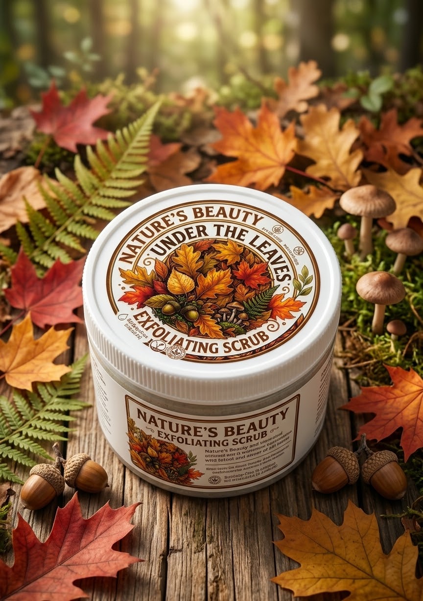 Exfoliating scrub, under the leaves scent