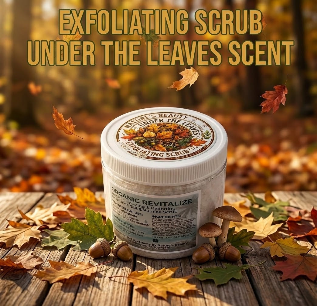 Exfoliating scrub, under the leaves scent