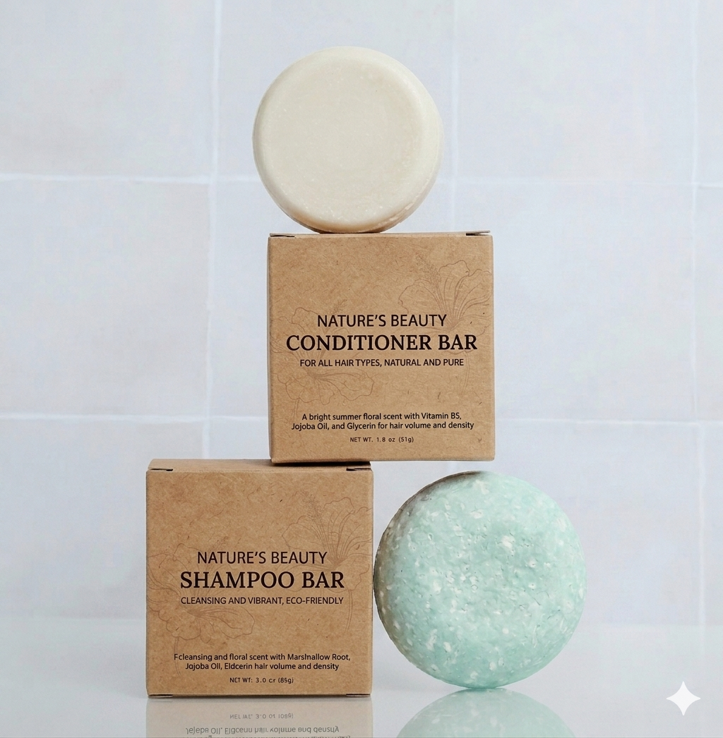 Organic shampoo conditioner bars aquamarine dreams