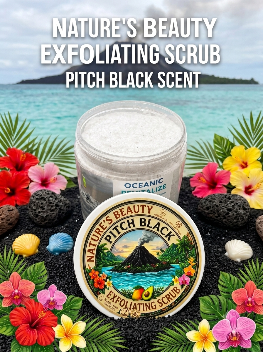 Oceanic revitalize exfoliating scrub pitch Black scent