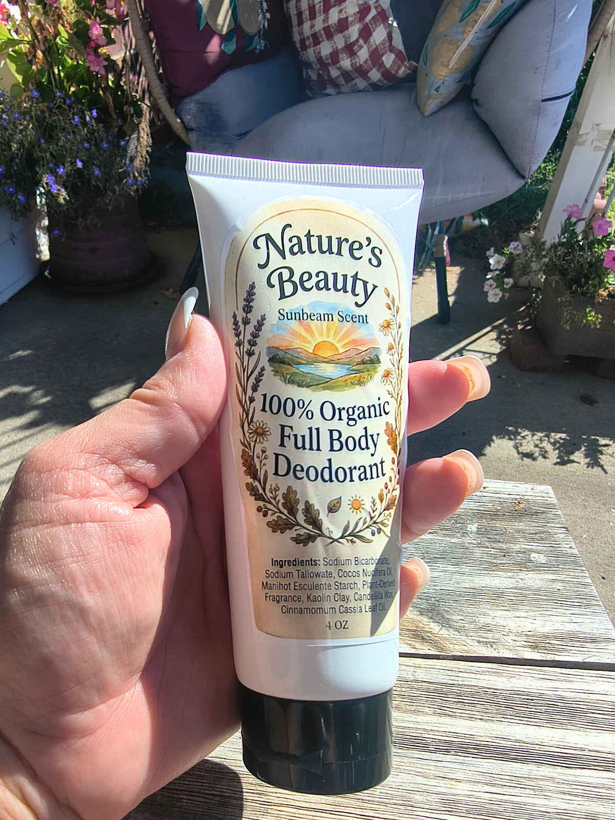 Organic full body deodorant,Sunbeam scent