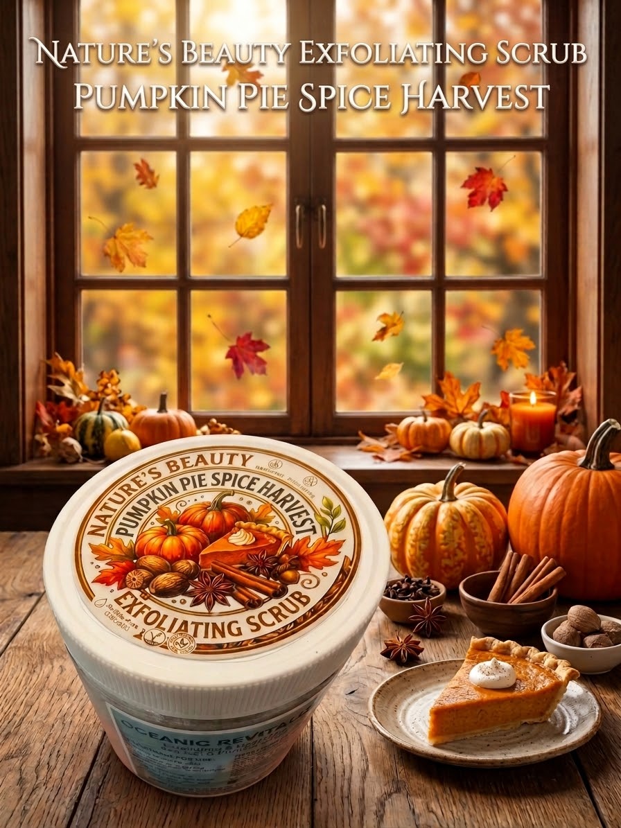 Exfoliating scrub, pumpkin pie spice harvest