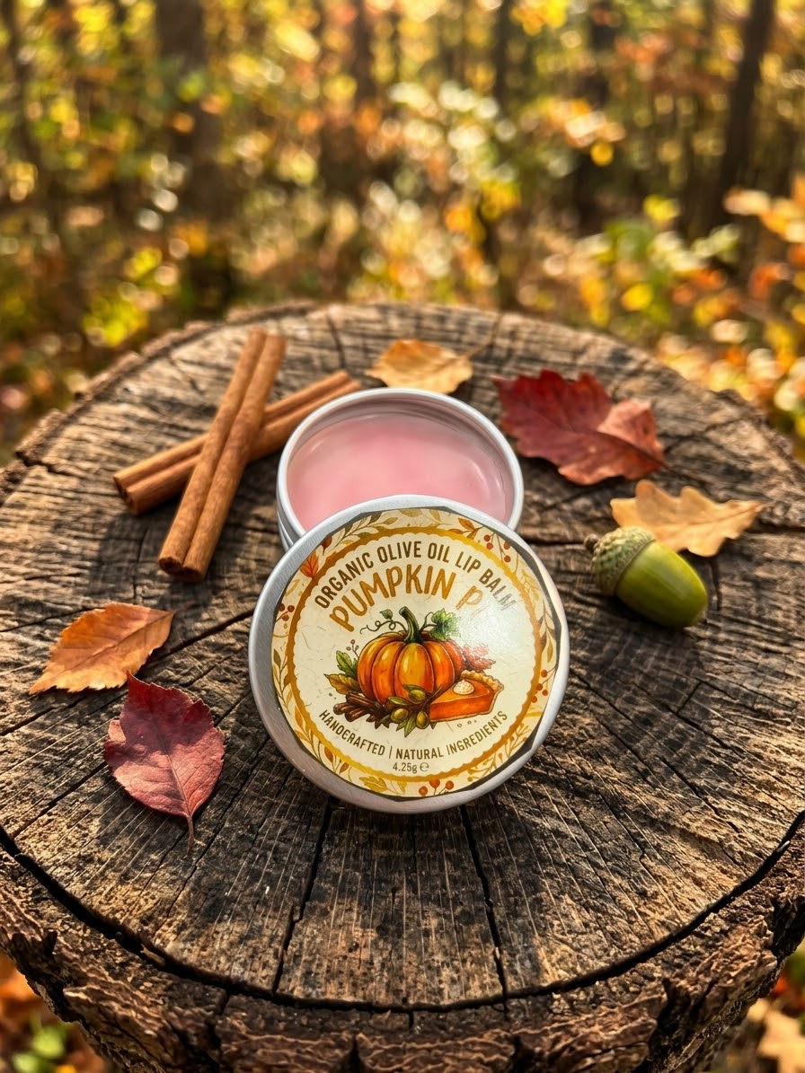 Organic olive oil lip balms