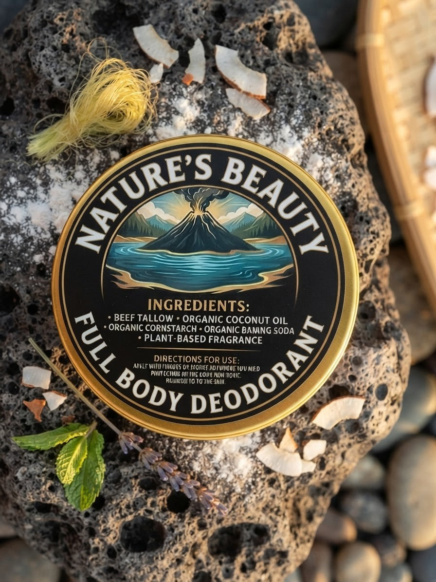 Organic body deodorant, Black Sea silk