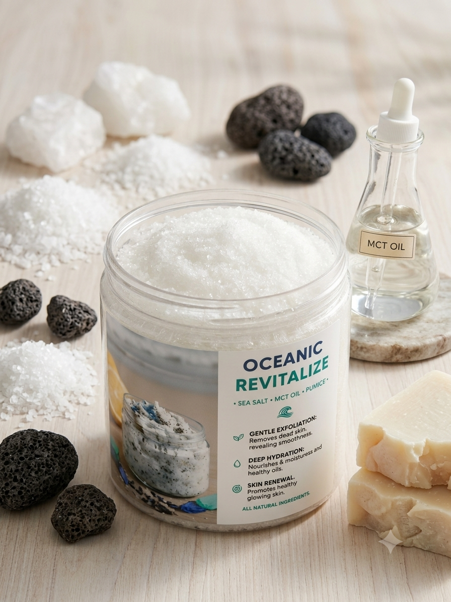 Oceanic revitalize exfoliating scrub superbloom scent