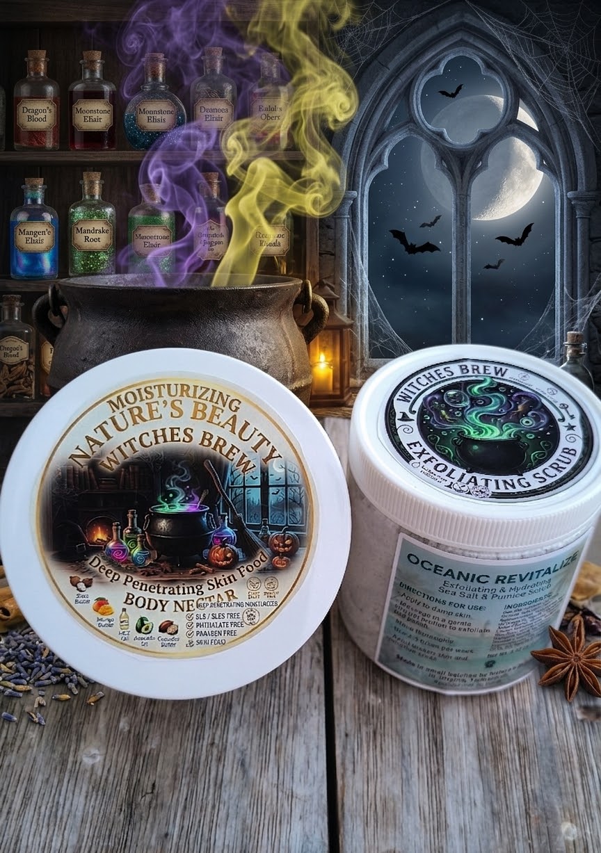 Witches brew moisturizing & exfoliating scrub Duo set