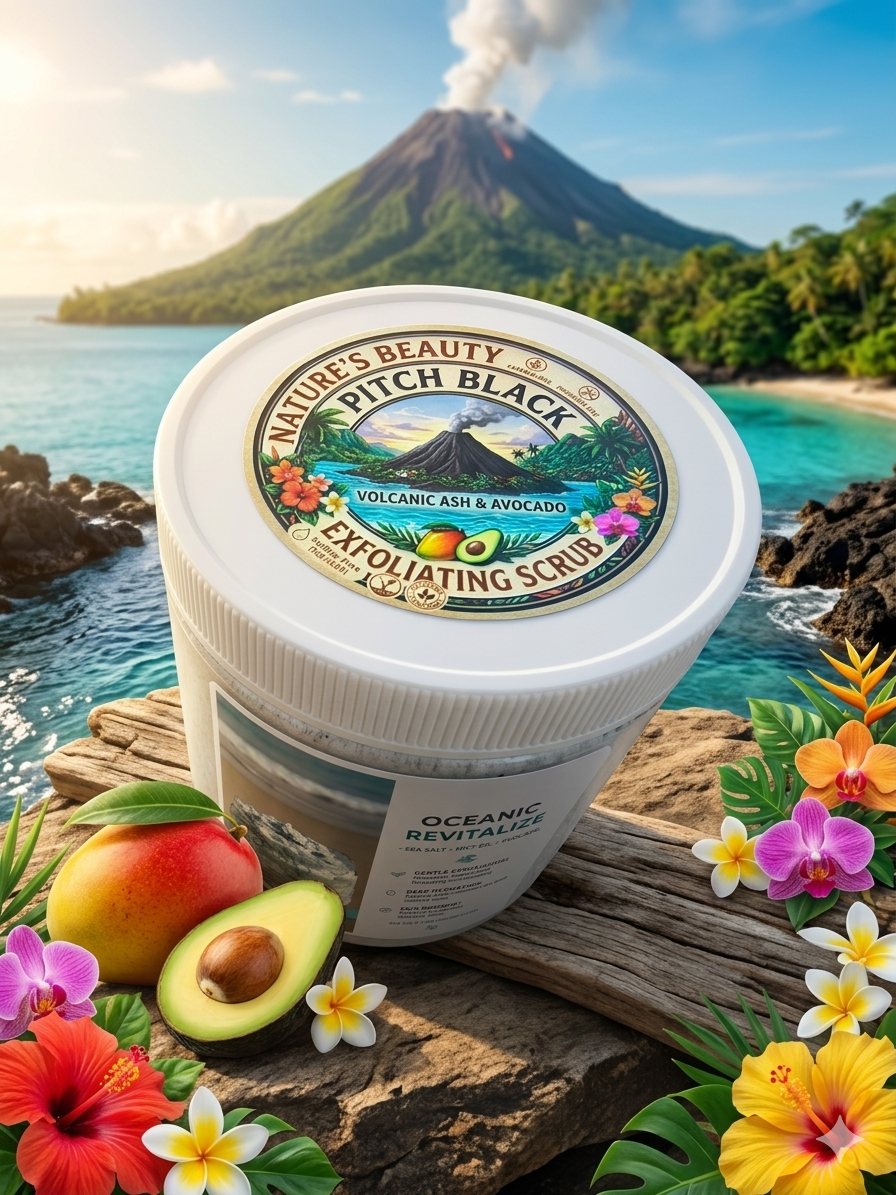Oceanic revitalize exfoliating scrub pitch Black scent