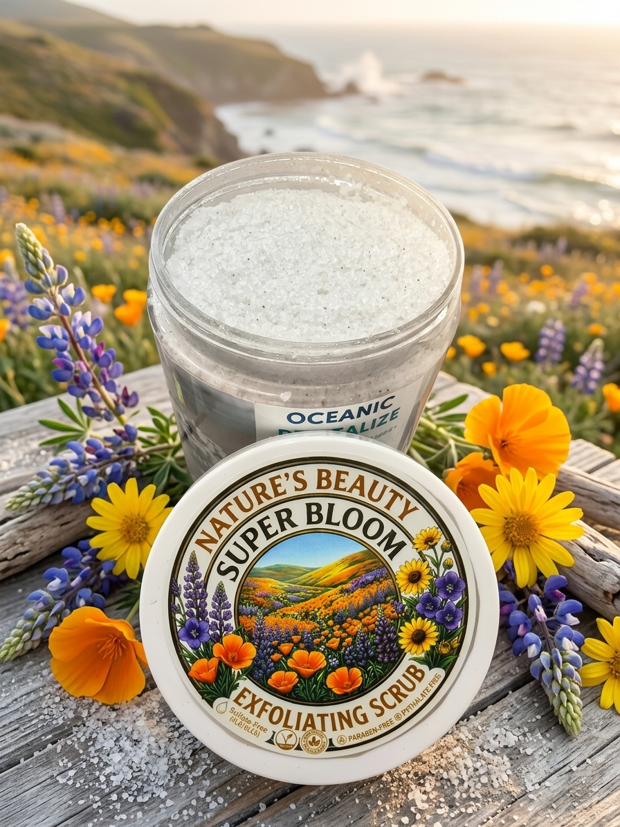 Oceanic revitalize exfoliating scrub superbloom scent