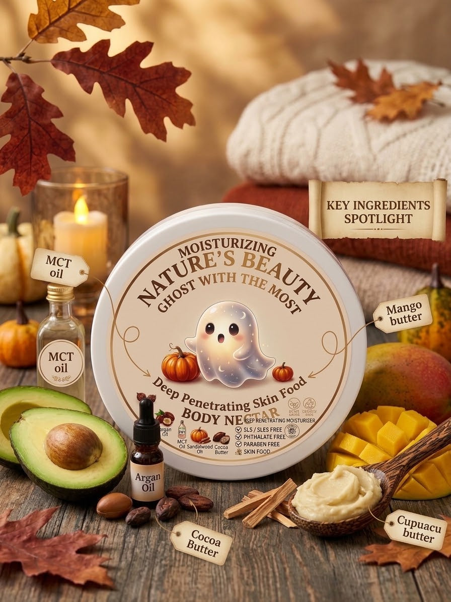 The Ghost with the most, moisturizing body nectar