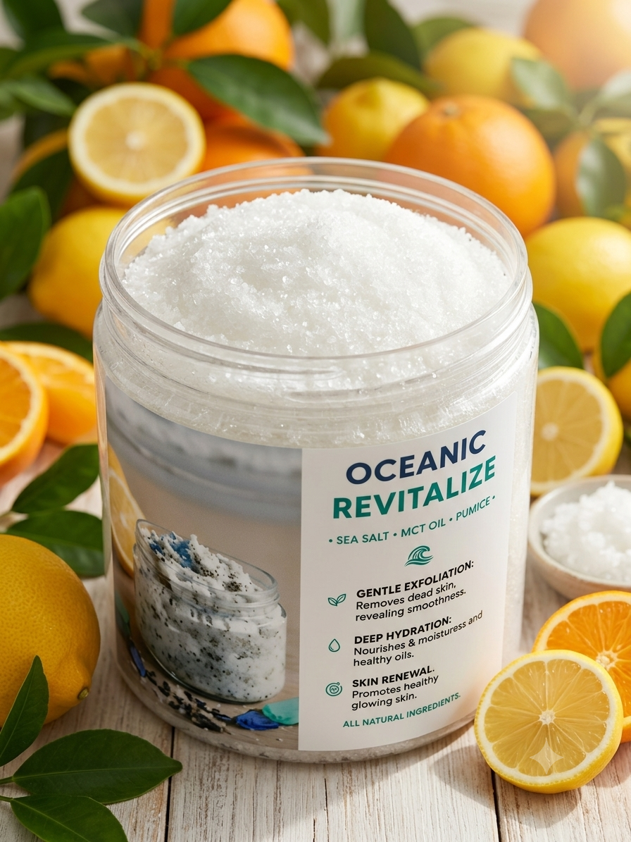 Oceanic revitalize exfoliating scrub, sunkissed scent