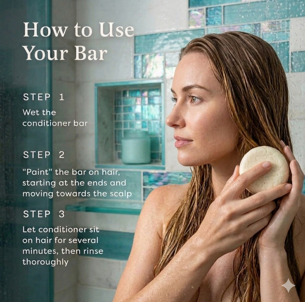 Organic shampoo conditioner bars aquamarine dreams
