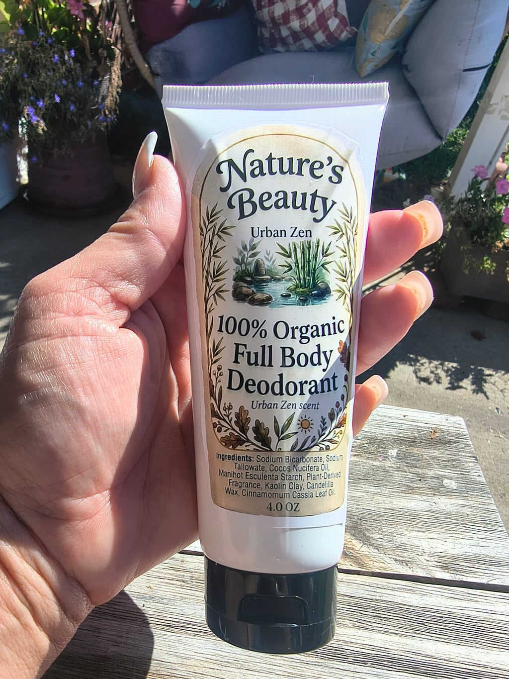 Organic full body deodorant, Urban Zen scent