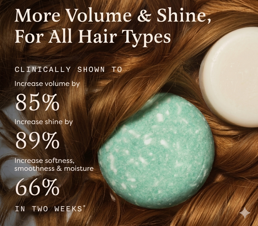 Aquamarine, shampoo and conditioner bar set
