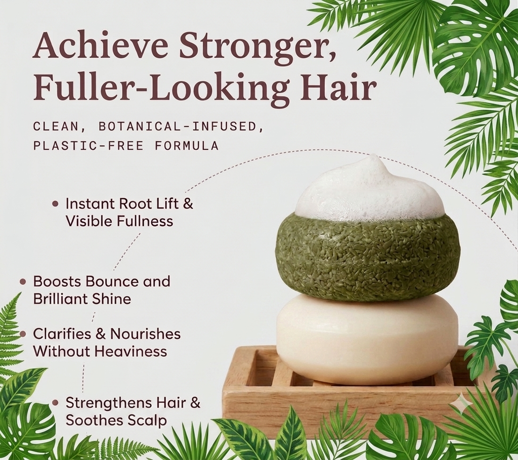 Organic shampoo and conditioner bars pitch Black